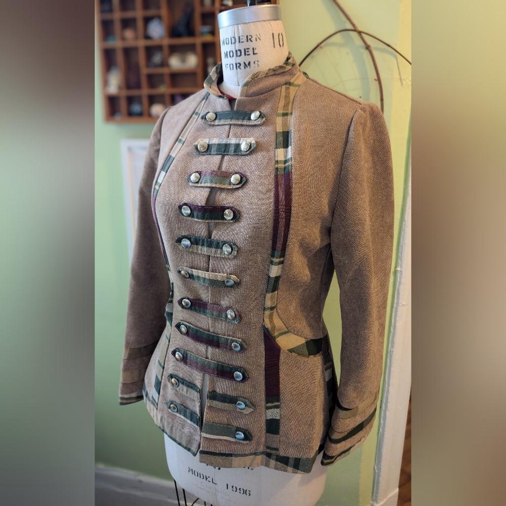✨one of a kind✨ Gorgeous Earth Toned Bespoke Steampunk Light Jacket | Medium